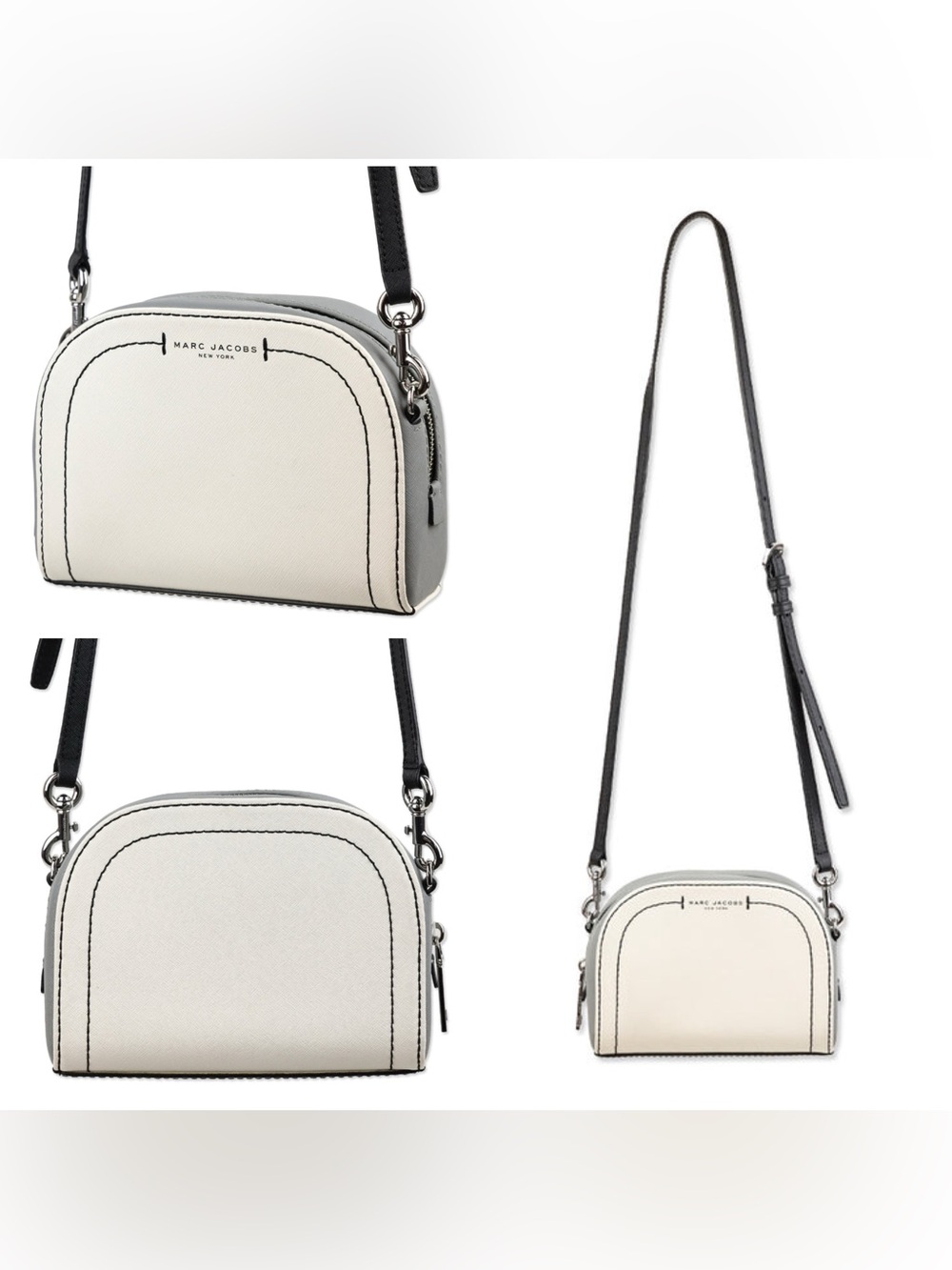 $275 NWOT Marc Jacobs Saffiano Leather Playback Dome Boxy Crossbody Bag